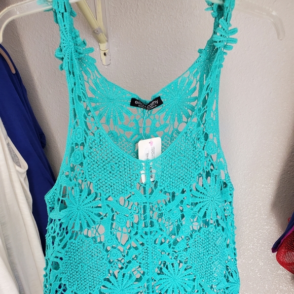 ella + cathy Tops - Crochet tank top